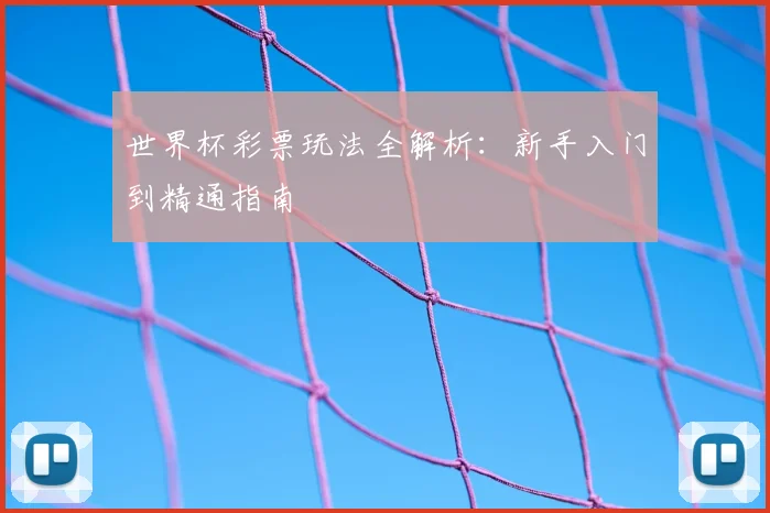 世界杯彩票玩法全解析:新手入门到精通指南